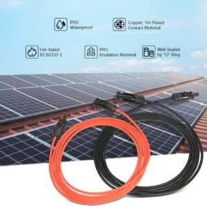 Solar Panel Extension Cable 6mm (Red & Black) with MC4 Connectors - Image 4