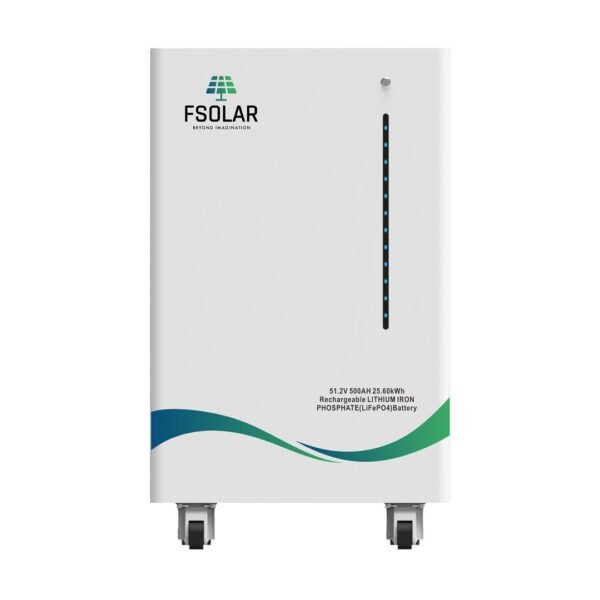 Fsolar 500AH 48V 25KW Lithium Battery LiFePO4 Application Android / Ios