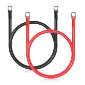 Battery Cable 25MM Black + Red With Both End Lugs 25-8 Pair