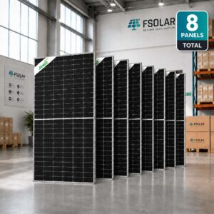 Jinko Solar Panel 615W Bifacial Dual-Glass Solar Panel JKM615N-66HL4M-BDV Set of 8 Piece - Image 2