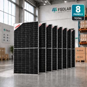 Longi Solar Panel 620W Bifacial Dual-Glass Hi-MO 7 LR7-72HGD-620M 8 Piece - Image 2