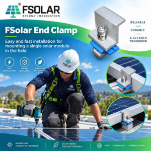 FSolar FMount END 4.0 – Solar Panel End Clamp - Image 2