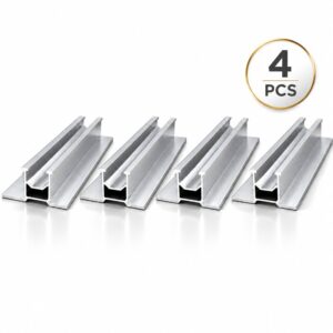 FSolar FMount 300 Aluminium Solar Panel Mounting Rail Profile – 300mm Length, 65 × 35mm Heavy-Duty PV Support Rail for End & Mid Clamps – Rooftop Solar Installation – Pack of 4 - Image 1