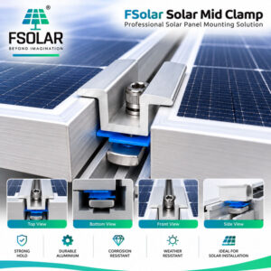 FSolar FMount MID 4.0 – Solar Panel Mid Clamp - Image 2